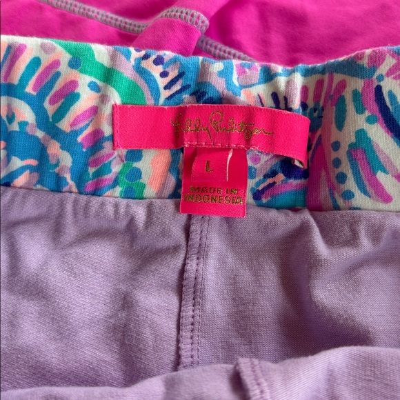 Lilly Pulitzer Happy As a Clam Madison Skort w/ Gold Buttons L skirt pickleball - Picture 5 of 8